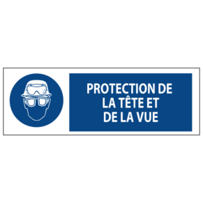 Signalétique Protection de la Tête et de la Vue ISO 7010