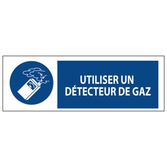 Signalétique Utiliser un Détecteur de Gaz ISO 7010