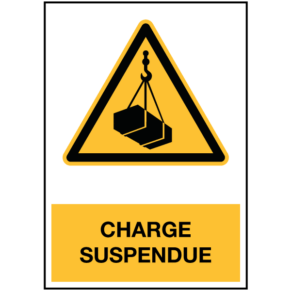Panneau Charge Suspendue ISO 7010 - W015