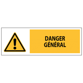 Panneau Danger Général ISO 7010 - W001