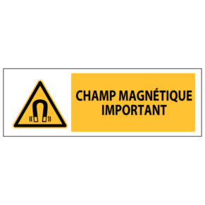 Panneau Champ Magnétique Important ISO 7010 - W006