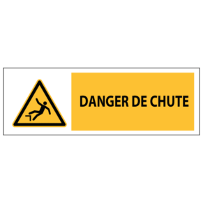 Panneau Danger de Chute ISO 7010 - W008