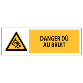 Panneau Danger dû au Bruit ISO 7010