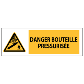 Panneau Danger Bouteille Pressurisée ISO 7010
