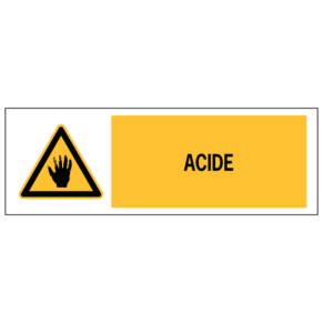 Panneau Acide ISO 7010