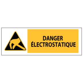 Panneau Danger Électrostatique ISO 7010