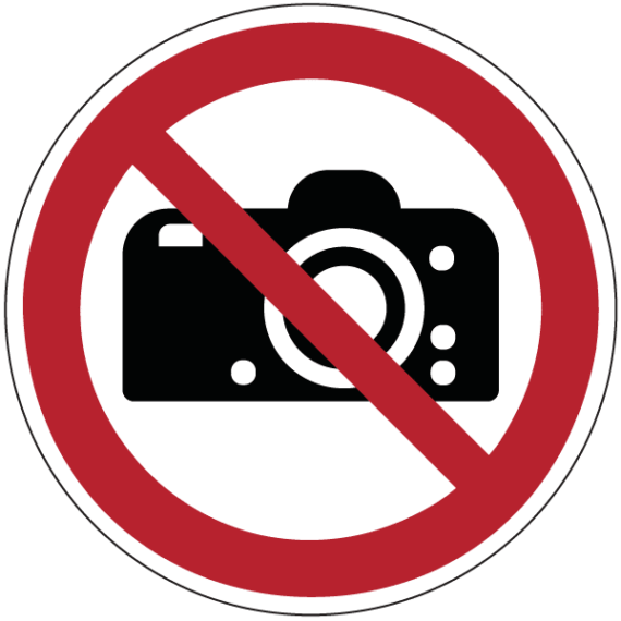 Panneau Interdiction de Photographier ISO 7010