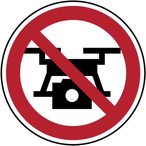 Panneau Interdiction aux Drones ISO 7010