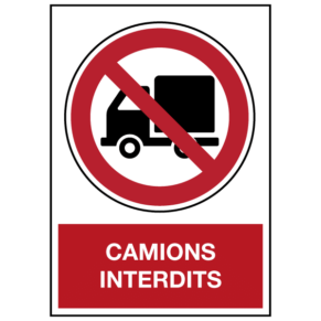 Panneau Camions Interdits ISO 7010