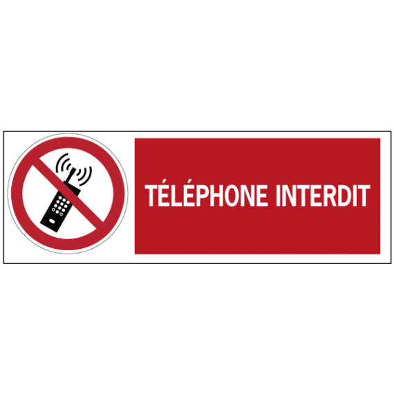 Panneau Téléphone Interdit ISO 7010
