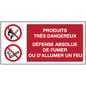 Consigne de Sécurité Défense de Fumer ou d'Allumer un Feu ISO 7010
