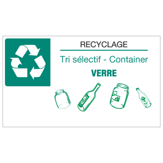 Panneau Recyclage - Tri Sélectif Verre