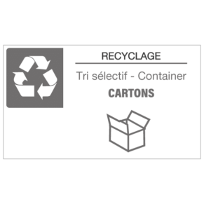 Panneau Recyclage - Tri Sélectif Cartons