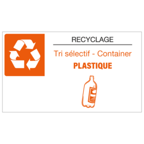 Panneau Recyclage - Tri Sélectif Plastique