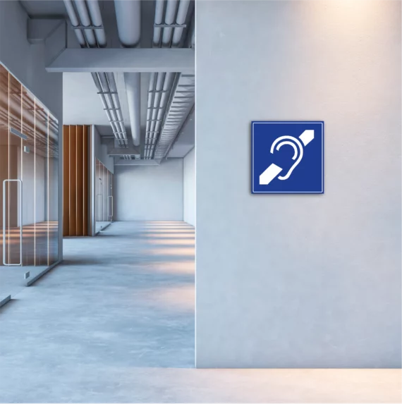 Panneau Pictogramme Handicap Ouïe PMR-0020