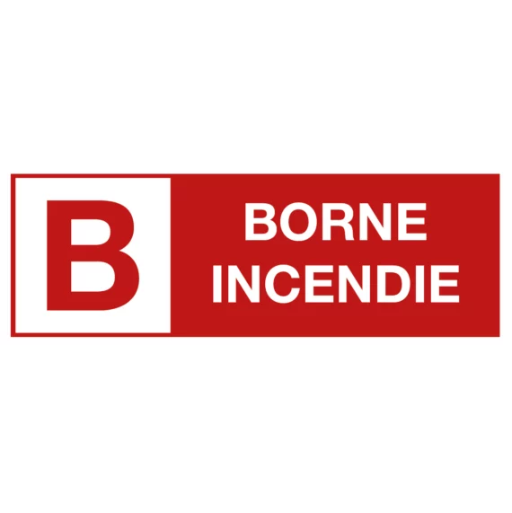 Panneau Borne Incendie