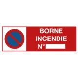 Panneau Borne d'Incendie N°