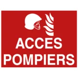 Panneau Accès Pompiers
