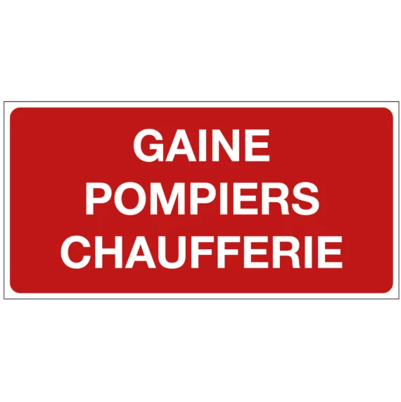 Panneau Gaine Pompiers Chaufferie